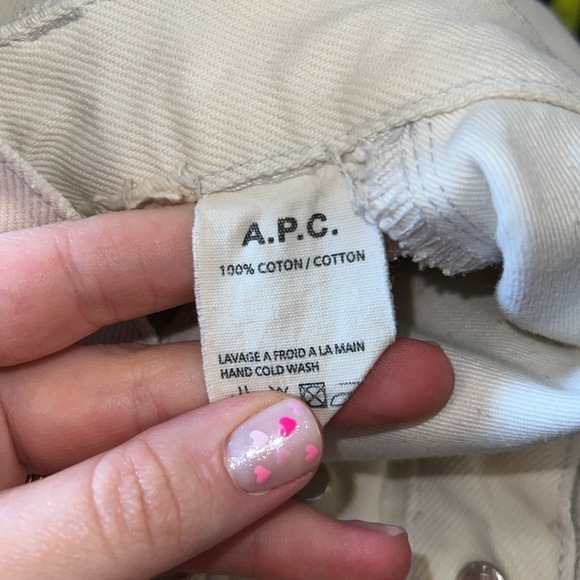 A.P.C. Petit Standard Jeans Cream - Picture 8 of 8